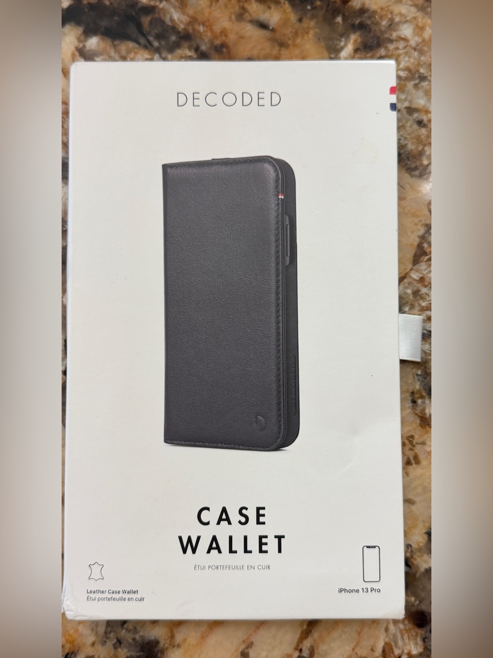 Tommy Hilfiger Black Leather Case Wallet Folio